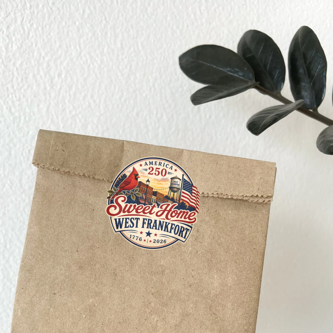 Sweet Home West Frankfort 2.5-inch Sticker — America 250
