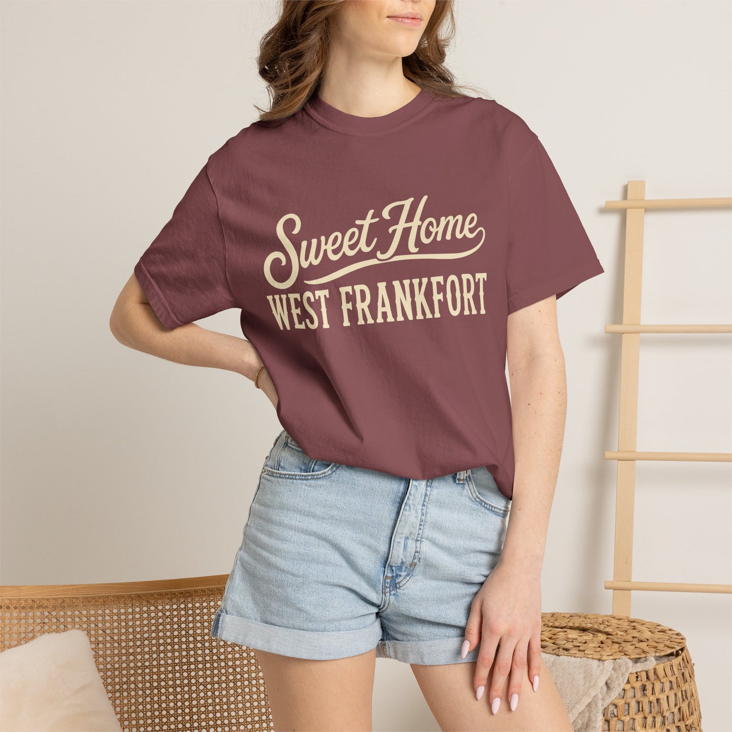Sweet Home West Frankfort Core Collection — Retro Small Town Pride Tee