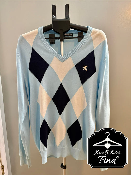 Express Men’s Spring Argyle Sweater